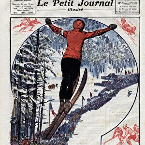 The first snow act: the start of the 1924 Winter Olympics in Chamonix on January 25, 1924