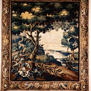 Flemish tapestry. So called verdure. Manufacture of Oudenaarde. Private collection. 17th century (?)