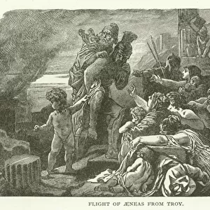 Flight of Aeneas from Troy (engraving)