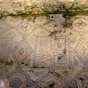Detail of floor decoration (mosaic)