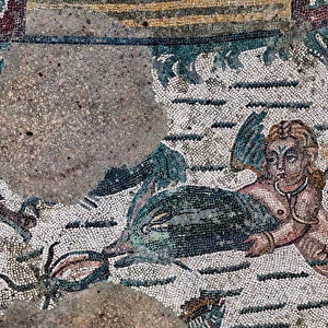 Floor mosaic depicting putti (mosaic)