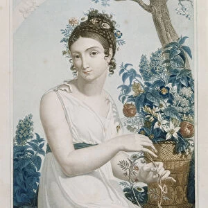 Floreal (April / May), eighth month of the Republican Calendar, engraved by Tresca, c