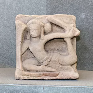 Flying warrior, Quang Nam province, 11th century AD (sandstone)