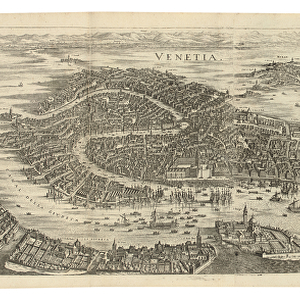 Folding panorama of Venice, 1688, printed c. 1700 (engraving)