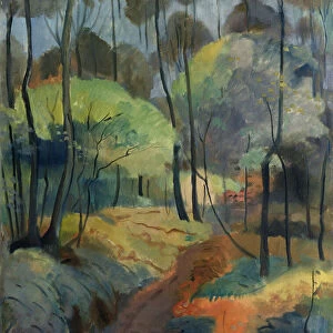 Forest Path, 1920 (oil on canvas)