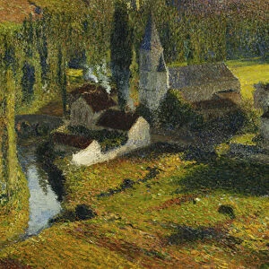 The Fortified Town Green; La Bastide du Vert, (oil on canvas)