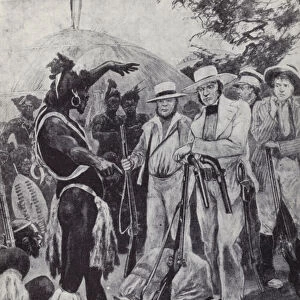 Francis Farewell of The Farewell Trading company, founder of the Port Natal Colony in Southern Africa, 1823 (litho)