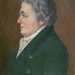Franz Anton Mesmer (1734-1815) aged 72, 1847 (encaustic on canvas)