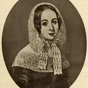 Fredrika Bremer (1801-65) (engraving)