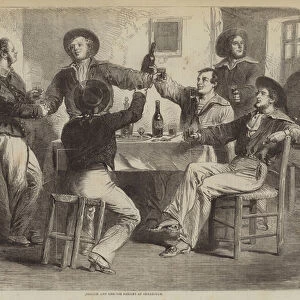 French and English Sailors at Cherbourg (engraving)