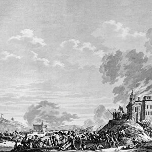 French Revolution: Capture of the camp of Jales en Ardeche by the revolutionary patriots