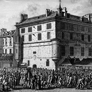 French Revolution: The people of the French Guards of the prison of the Abbey of Saint
