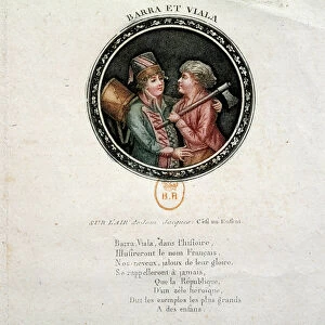 French Revolution: representation of Barra and Viala. Joseph Agricol Viala (1780-1793