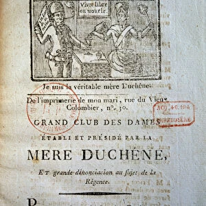 French Revolution: One of the womens diary of La mere Duchene (or Duchesne