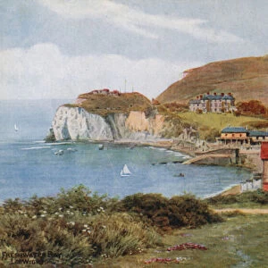 Freshwater Bay, I of Wight (colour litho)
