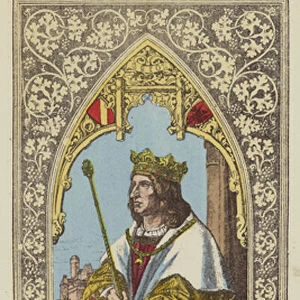 Friedrich III, 1440-1493 (coloured engraving)
