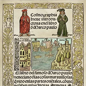 Fronstispiece to Marco Polo's Il Milione, 1503 (woodblock)