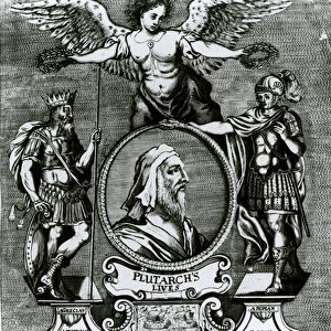 Frontispiece of Plutarchs Lives by Plutarch (c. 46-c. 119), pub. in 1656