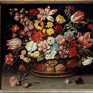 Fruit basket Painting by Jacques Linard (1600-1645), 17th century