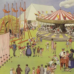 Fun Fair (colour litho)