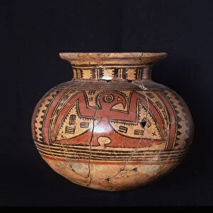 Funerary collared jar, Cubita phase, 500-600 AD (ceramic)