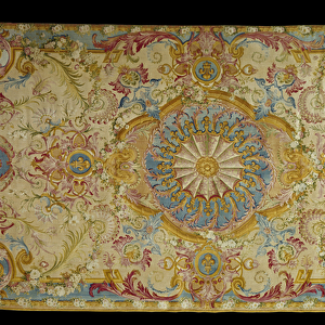 Furniture: carpet of Louis XIVs room made at the soap factory, 1728
