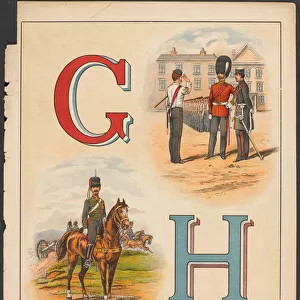 G for Grenadier Guards. H for (Royal) Horse Artillery (Gunner), 1889 (chromolitho)