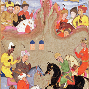 The Game of Polo, miniature from a shahnama, c. 1670 (gouache on paper)