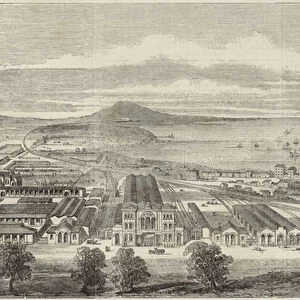 The Geelong and Melbourne Railway (engraving)