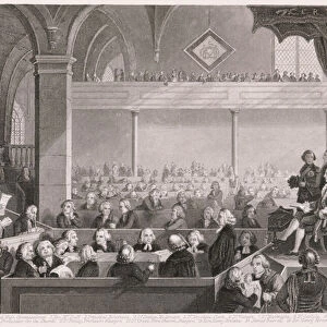 The General Assembly of the Church of Scotland as in 1783, engraved by T
