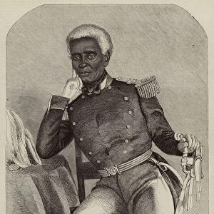 General Fabre Geffrard, President of the Republic of Hayti (engraving)