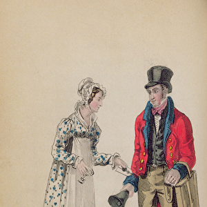 The General Postman, from Ackermanns World in Miniature, pub. 1827
