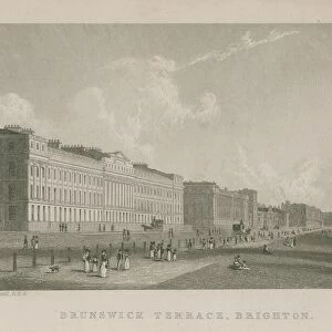 General view of Brunswick Terrace in Brighton (engraving)