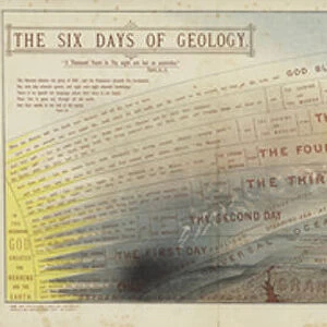 Geological chart for Conversations with Little Geologists on the Six Days of Creation (colour litho)