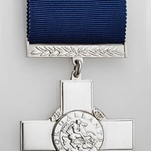 George Cross (silver with silk ribbon)
