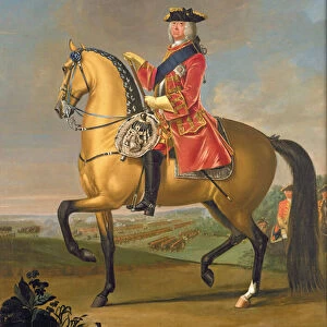 George II at the Battle of Dettingen (oil on canvas)