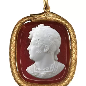 George IV Coronation, Gold Pendant, ac. 1821 (gold & glass)