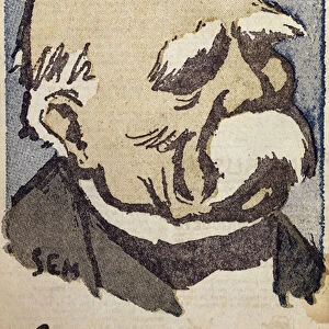 Georges Clemenceau (1841-1929) as Pere la Victoire, c. 1918-19 (colour litho)