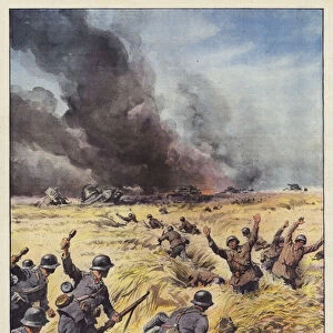 The German advance in Russia (colour litho)