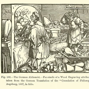 The German Alchemist (engraving)
