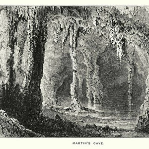 Gibraltar: Martins Cave (engraving)