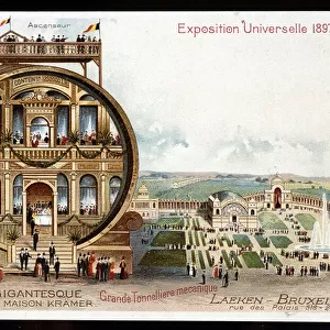 Gigantesque barrel - Maison Kramer - 1897 World Exhibition in Brussels