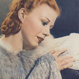 Ginger Rogers (colour litho)