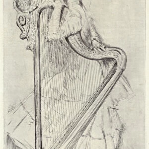 The Girl with a Harp (engraving)