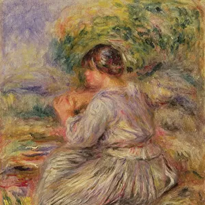 Girl in Landscape, c. 1914 (oil on canvas)