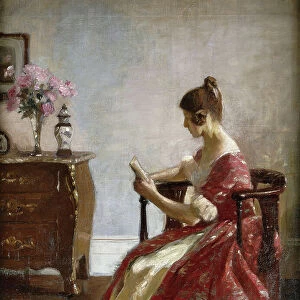 Girl Reading, 1916 (oil on canvas)
