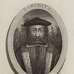 Girolamo Zanchi, Italian Protestant Reformation clergyman (engraving)