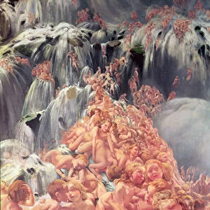 The Glacier, the Torrent, detail of the left hand side of a triptych, 1898-99