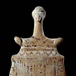 Goddess Mother with a birds head, 7th-6th century BC (terracotta sculpture)