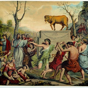 Golden calf in "Aurea Bibbia classica: storia della rivelazione divina nell